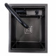 Кухонная мойка скрытая черная Platinum TZ 40*50