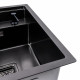 Кухонная мойка скрытая черная Platinum TZ 40*50