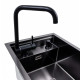 Кухонная мойка скрытая черная Platinum TZ 40*50