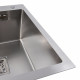 Кухонная мойка Platinum Handmade 65*50 R (квадратный сифон 3,0/1)