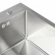Кухонная мойка Platinum Handmade 500x500x220 (толщина 3,0/1,5 мм корзина, дозатор в комплекте)