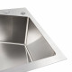 Мойка Platinum Handmade 58*43B HSB (квадратный сифон 3,0/1,0)