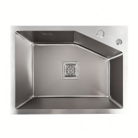 Мийка Platinum Handmade 58*43B HSB (квадратний сифон 3,0/1,0)