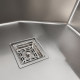 Мойка Platinum Handmade 58*43B HSB (квадратный сифон 3,0/1,0)