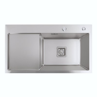 Мойка Platinum Handmade 780х430х220 R (квадратный сифон,3.0/1.0)