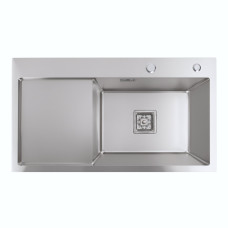 Мойка Platinum Handmade 780х430х220 R (квадратный сифон,3.0/1.0)