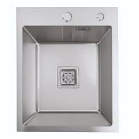 Мойка Platinum Handmade HSB 400x500x230 (квадратный сифон 3,0/1,0)