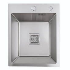 Мойка Platinum Handmade HSB 400x500x230 (квадратный сифон 3,0/1,0)