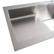 Кухонная мойка 78*50С R Platinum Handmade (углубленная полка)