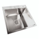 Мойка Platinum Handmade HSBB 500x500x220 нержавейка (квадратный сифон,3.0/1.0)