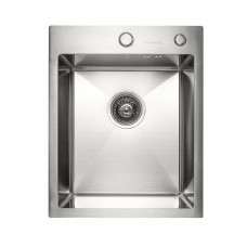 Кухонная мойка Platinum Handmade 400x500х220 (толщина 3,0/1,5 мм корзина, дозатор в комплекте)