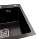 Мойка Platinum Handmade PVD HSBB 50*45 черная (квадратный сифон 3,0/1,0)