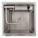 Кухонная мойка скрытая Platinum TZ 50*50