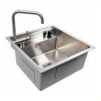 Кухонная мойка скрытая Platinum TZ 50*50