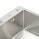 Кухонная мойка Platinum Handmade 580х430х220 (толщина 3,0/1,5 мм корзина, дозатор в комплекте)