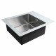 Кухонная мойка Platinum Handmade WHITE GLASS 600х510х200