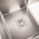 Кухонная мойка Platinum Handmade HDB 78*48 на две чаши (квадратный сифон,3.0/1.0)