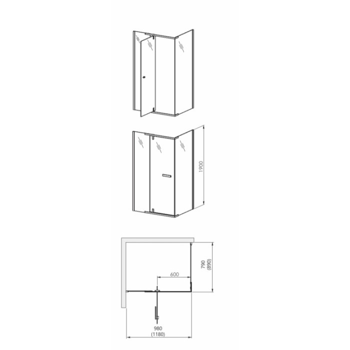 Душевая кабина Aquaform Colorado (120x90x190) 111-40098