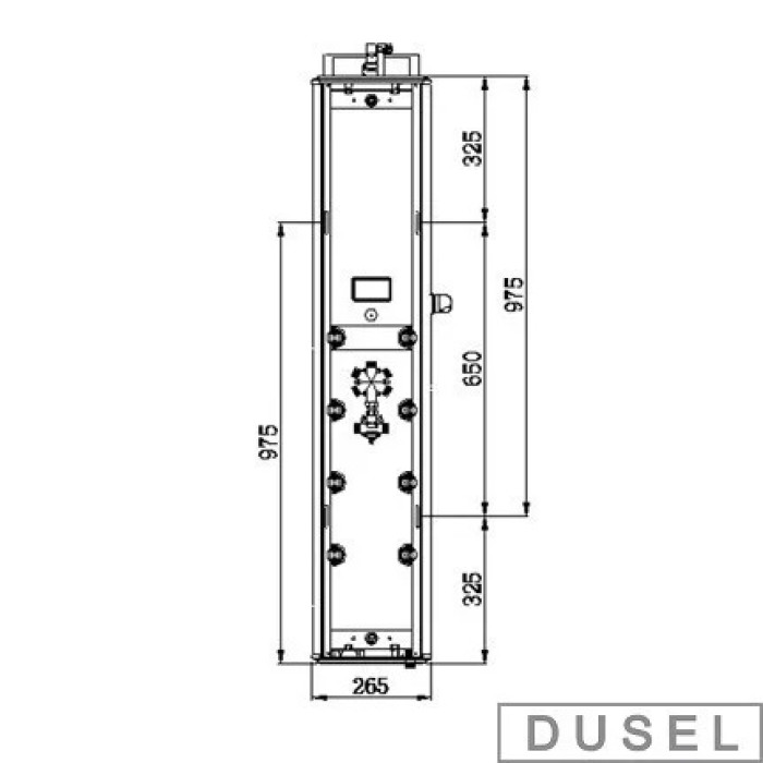 Гидромассажная панель Dusel DU787392R (130x30)