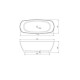 Ванна із литого каменю Fancy Marbel Albert (1750х770х640)