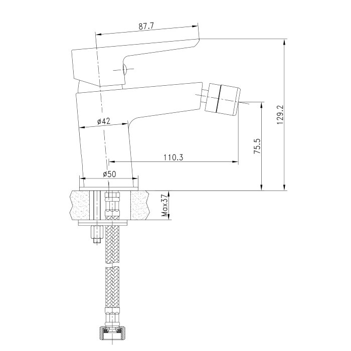 Змішувач для біде Imprese Breclav 40245