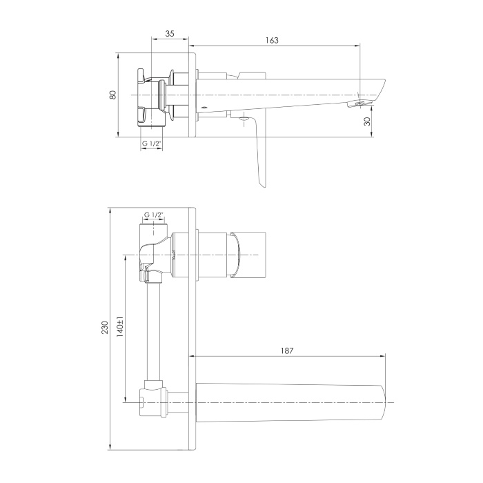 Змішувач для умивальника Imprese Breclav VR-05245