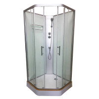 Душовий бокс Veronis BN-1-90 (90x90x200) прозорий без даху