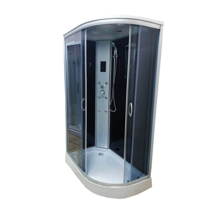 Гидромассажный бокс Atlantis AKL 120P-T (GR) (120x80x215) левый