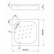 Поддон душевой Deante Corner (80x80) квадратный KTC042B