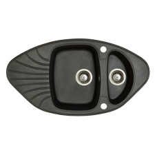 Мойка гранитная Marmorin Oren black metalic 180613012 (92x50x19)