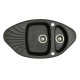 Мойка гранитная Marmorin Oren black 180613002 (92x50x19)