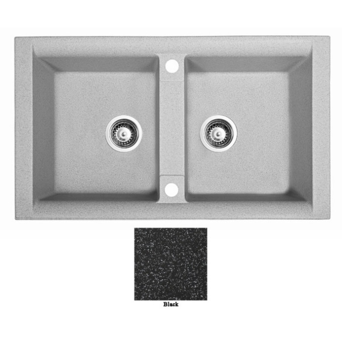Мойка гранитная Marmorin Profir black 160203002 (86x50x23)