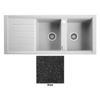 Мойка гранитная Marmorin Profir black 160213002 (116x50x23)