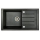 Мойка гранитная Marmorin Profir black metalic 160113012 (86x50x23)