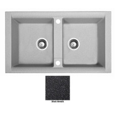 Мойка гранитная Marmorin Profir black metalic 160203012 (86x50x23)