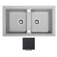 Мойка гранитная Marmorin Profir black metalic 160203012 (86x50x23)