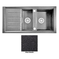 Мийка гранітна Marmorin Profir black metalic 160513012 (100x50x23)