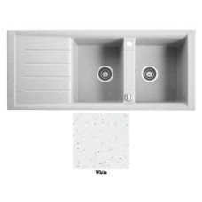 Мойка гранитная Marmorin Profir white 160213006 (116x50x23)