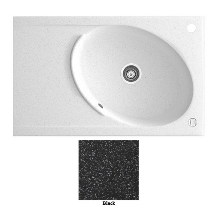 Мойка гранитная Marmorin Tono black 430113002 (80x50x19)