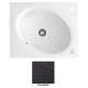 Мийка гранітна Marmorin Tono black metalic 430103012 (62,3x50x20,5)