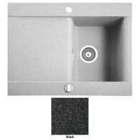 Мийка гранітна Marmorin Voga black 110113002 (71.6x54x20)