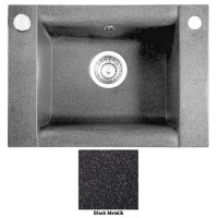 Мойка гранитная Marmorin Voga black metalic 110103012 (54x40.8x20)