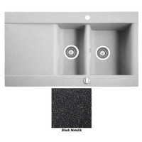 Мийка гранітна Marmorin Voga black metalic 110513012 (95x54x20)