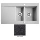 Мийка гранітна Marmorin Voga black metalic 110513012 (95x54x20)