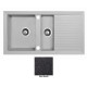 Мойка гранитная Marmorin Cire black metalic 375513012 (94x50x19.5)