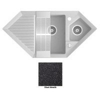 Мийка гранітна Marmorin Cire black metalic 375613012 (100x50x20)