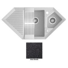 Мойка гранитная Marmorin Cire black metalic 375613012 (100x50x20)