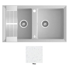 Мойка гранитная Marmorin Cire white 375203006 (87x50x18) 