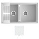 Мойка гранитная Marmorin Cire white 375203006 (87x50x18) 