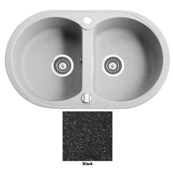 Мойка гранитная Marmorin Duro black 130203002 (77x47x19)